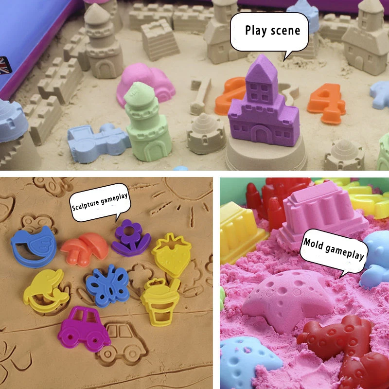 Slow-moving Sand Montessori Magic Water Slime Plasticine Clay Kit Dynamic Cloud Play for Kids 3-5-7-10 Years Children's Games 3