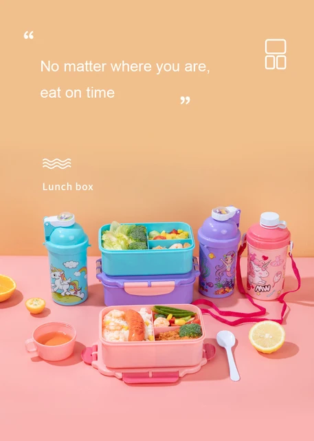 Bento Lunch Box for Kids, Unicorn Lunch Box with 4 Compartment Bento,1300ml  Lunch Container with Sau…See more Bento Lunch Box for Kids, Unicorn Lunch