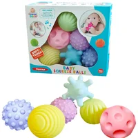 6Pcs Textured Multi Ball Set Develop Tactile Senses Toy Baby Touch Hand Ball Toys Training Ball Massage Soft Balls Kids Gifts 1