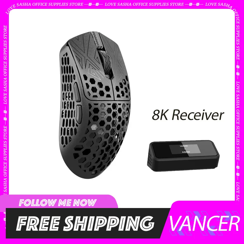 Vancer-AKITSU-Carbon-Fiber-Gaming-Mouse-8K-2-Mode-sem-fio-Low-Delay ...