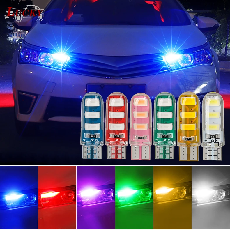 1piece LED T10 Strobe Light Car Lamp W5W Canbus Flashing Signal Bulb