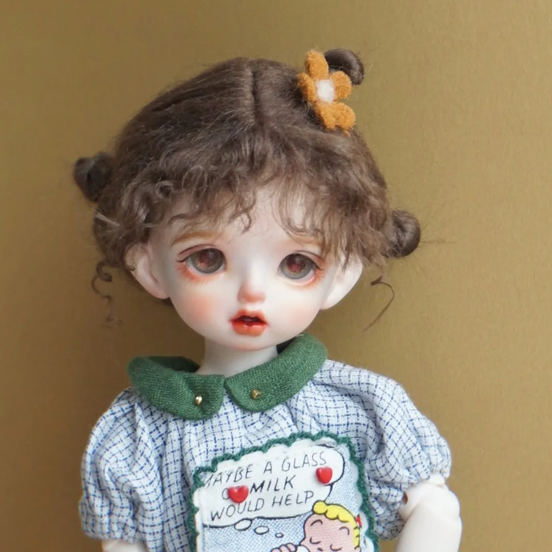 

Monst wigs Bjd ob11 Wigs Bjd Imitation Beach Wool Wig Suitable for 1/6 1/4 1/3 Head Doll Wig