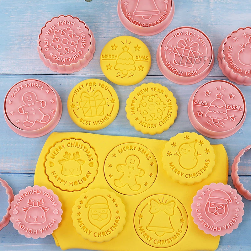 Christmas Cookie Cutters Imprints 3d Christmas Cookie Cutter Set 8