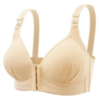 2026 New Front Button Breastfeeding Bra without Steel Ring Thin Size Comfortable and Traceless Pregnant Women's Bra