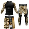 MMA Compression Sport T Shirt Shorts Men Rashguard Jiu Jitsu T Shirt Quick Dry Gym Muay Thai Sweater Pants Bjj Boxing Jerseys 2