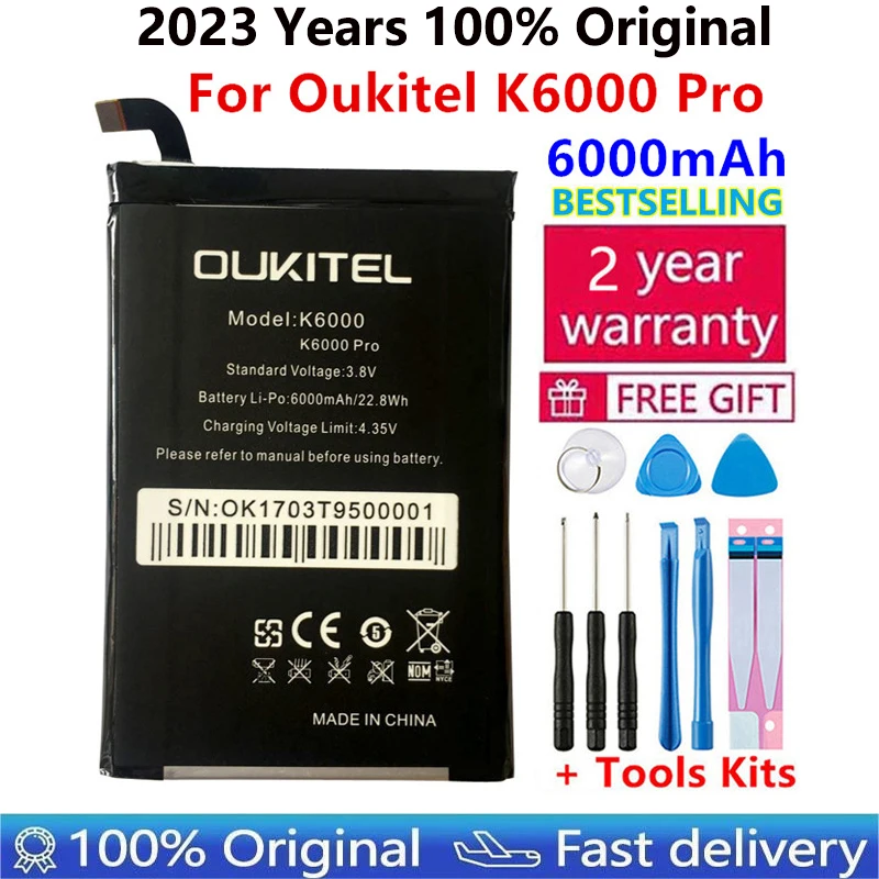 

Oukitel K6000 Pro Battery Replacement Original Large Capacity 6000mAh Back Up Batteries For Oukitel K6000 Pro