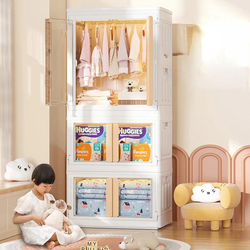 Clothing Cupboard Simple Assembly Of Children's Wardrobe Home Baby Toys