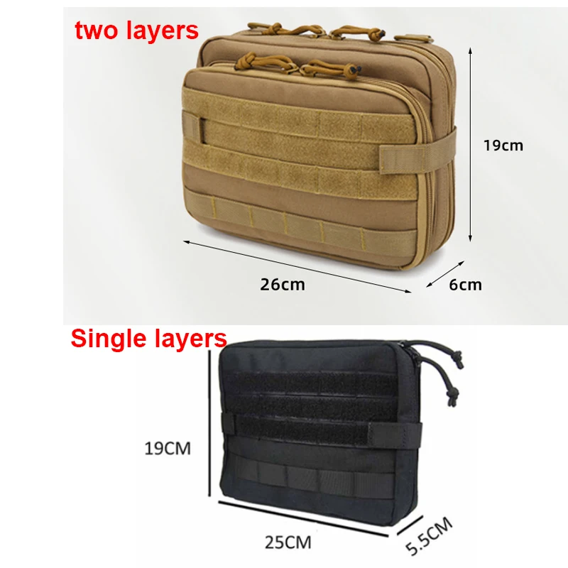 EDC Tactical Bag System Storage MOLLE Backpack Medical Bag First Aid Outdoor Sport Large Multi-function Tool Bags Fanny Pack