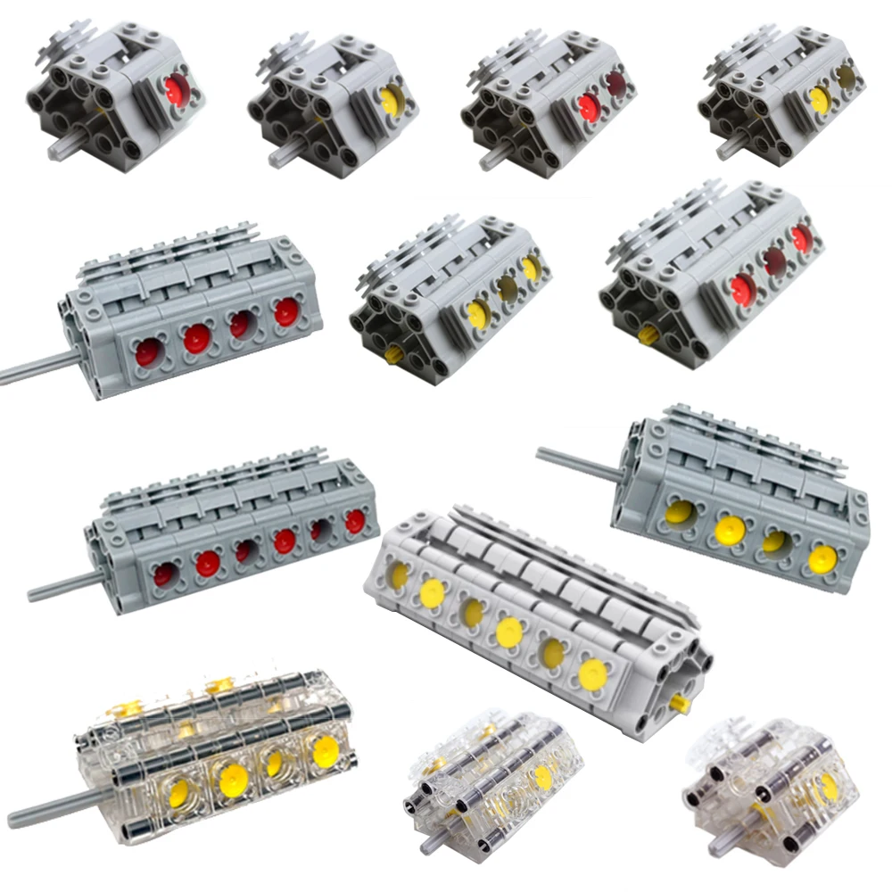 Power Function Building Block Technical Motor Parts Multi PF Tool Compatible 8293 8883 Car Train M L XLServo Motor Bricks Toy 4