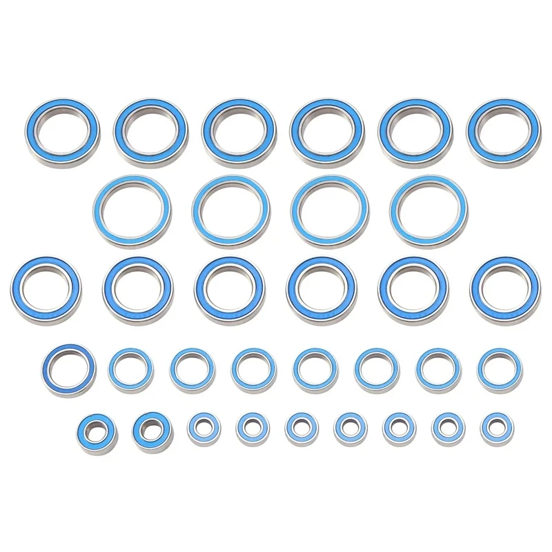 

33PCS Rubber Sealed Ball Bearing Kit For 1/5 Traxxas X-Maxx XMAXX 8S RC Car Upgrades Parts Accessories