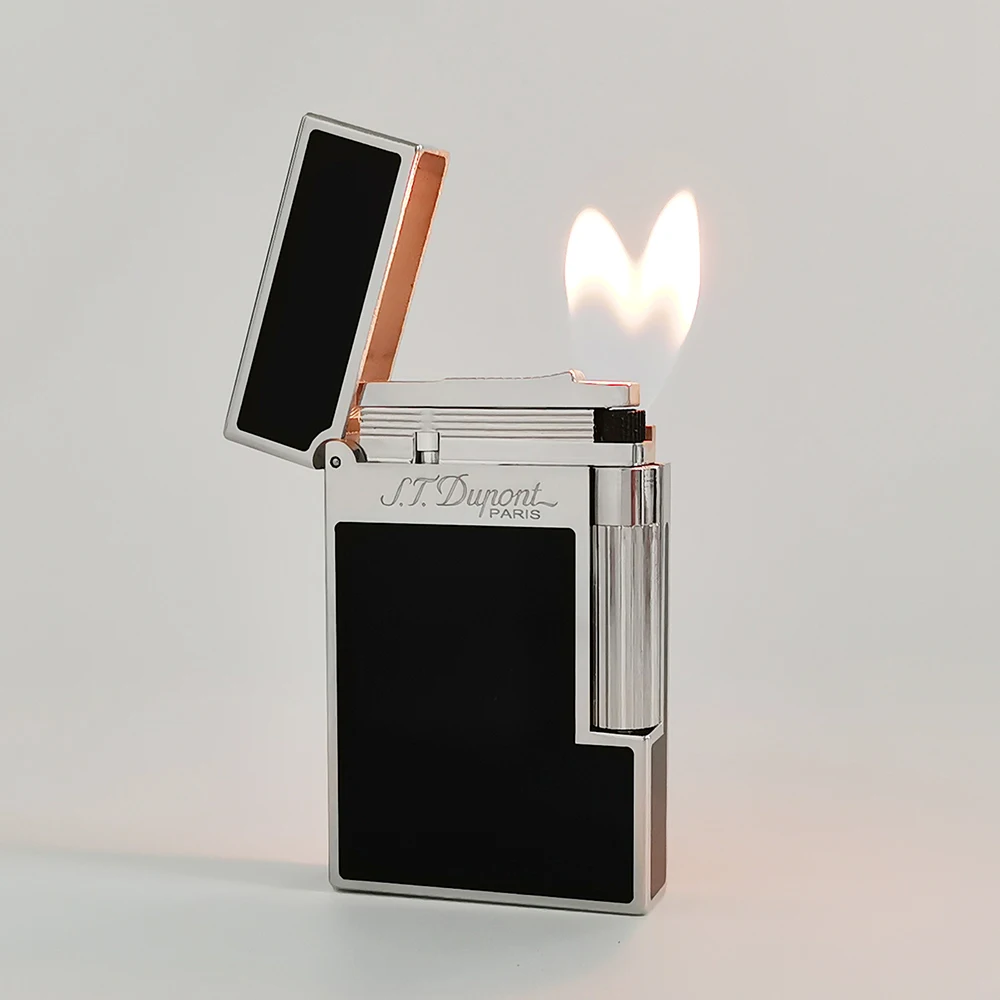 Memorialize Brass Cigarette Gas L2 Lighter Dual Flame Bright Sound Cool Smoking Accessories Men Anniversary Gifts Double Fire 5