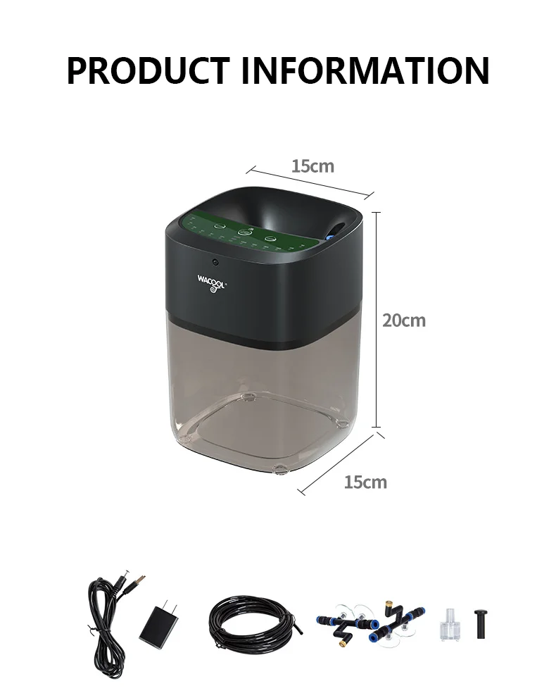2.2L Reptile Humidifier Prevent Dry Running Foggers Amphibians Intelligent Spray Systems Kit Silent Turtle Terrarium Humidifier