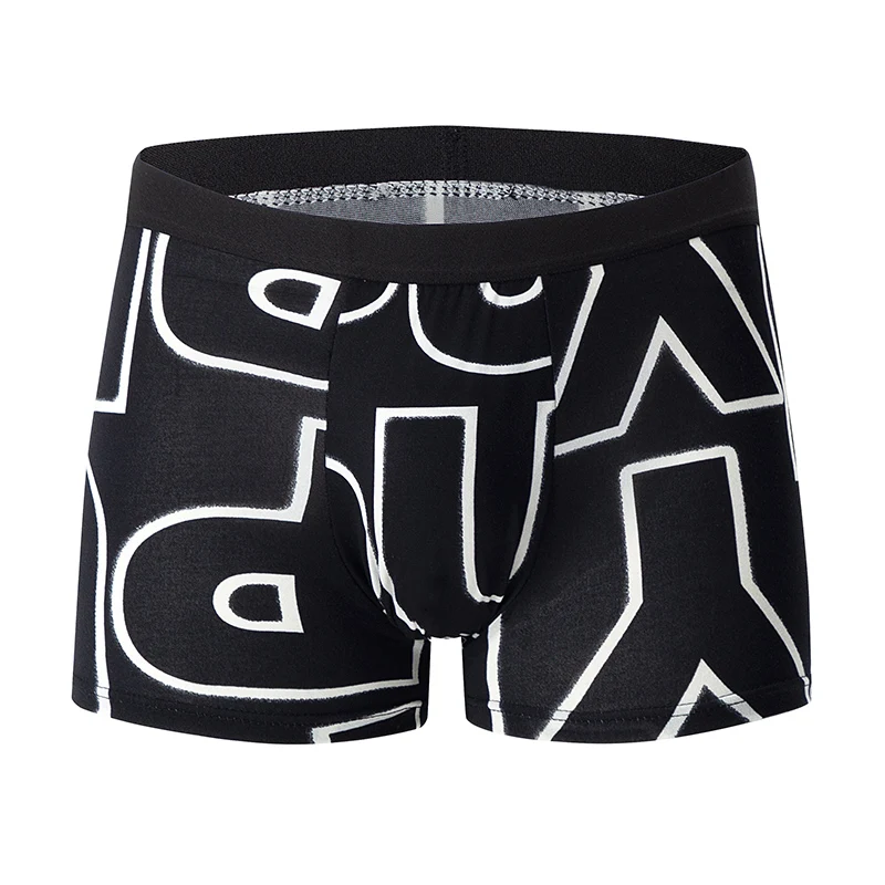 5-piece or 1-piece men's fashion printed underwear multi-color teenagers comfortable and versatile casual underwear shorts 3