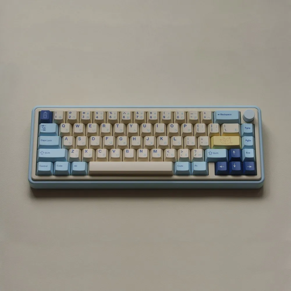 Gmk Iogurte Keycap Conjunto Completo Pbt Custom Vintage Keyboard Cap Perfil Cereja Cor Clara Acessórios de Teclado Mecânico
