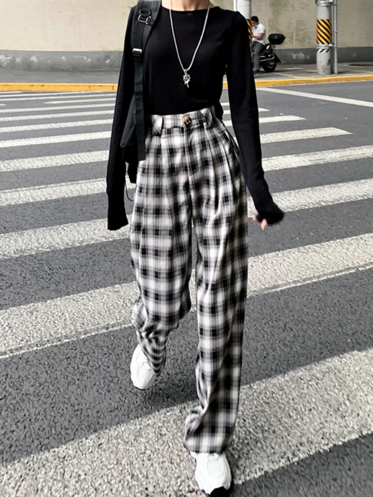 checkered pants for women