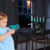 Glow-in-The-Dark Shooting Target Practice Kids Shooting Toy Gun Set, USB 2in1 Luminous Electric Hover Target Practice and Target 5