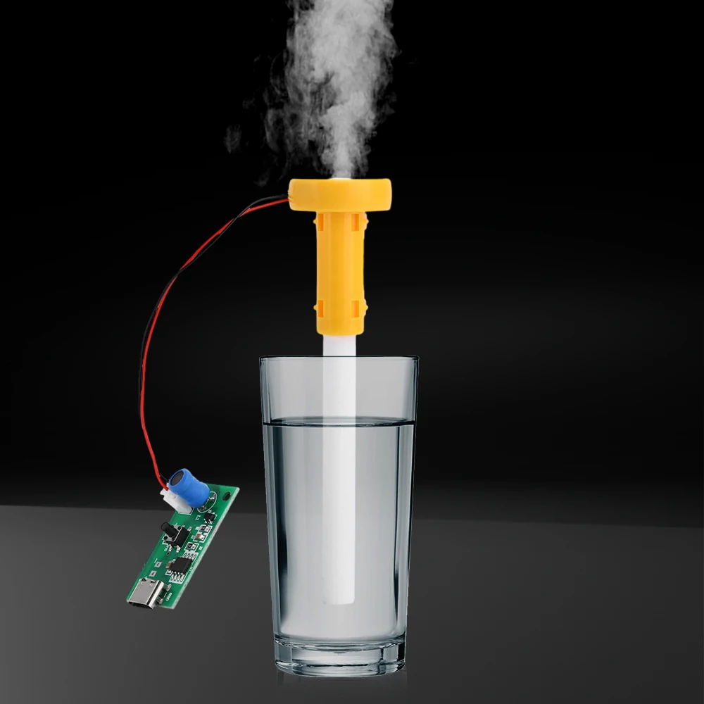 DIY Type-C Mini Humidifier Kit Mist Maker Atomizer Transducer Atomizer Film  Plate Single Spray Ultrasonic Atomization Humidifier