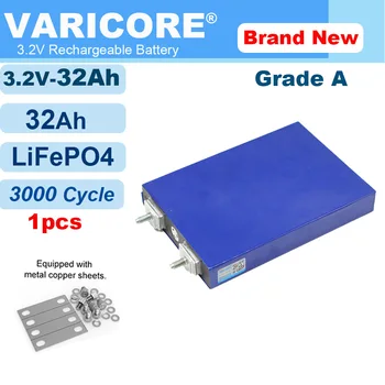 1 pz VariCore 3.2 V 32Ah Lifepo4 Batterie 4S 12.8 V 3C 5C Al Litio Ferro Fosfato Batteria Solare Moto veicolo elettrico