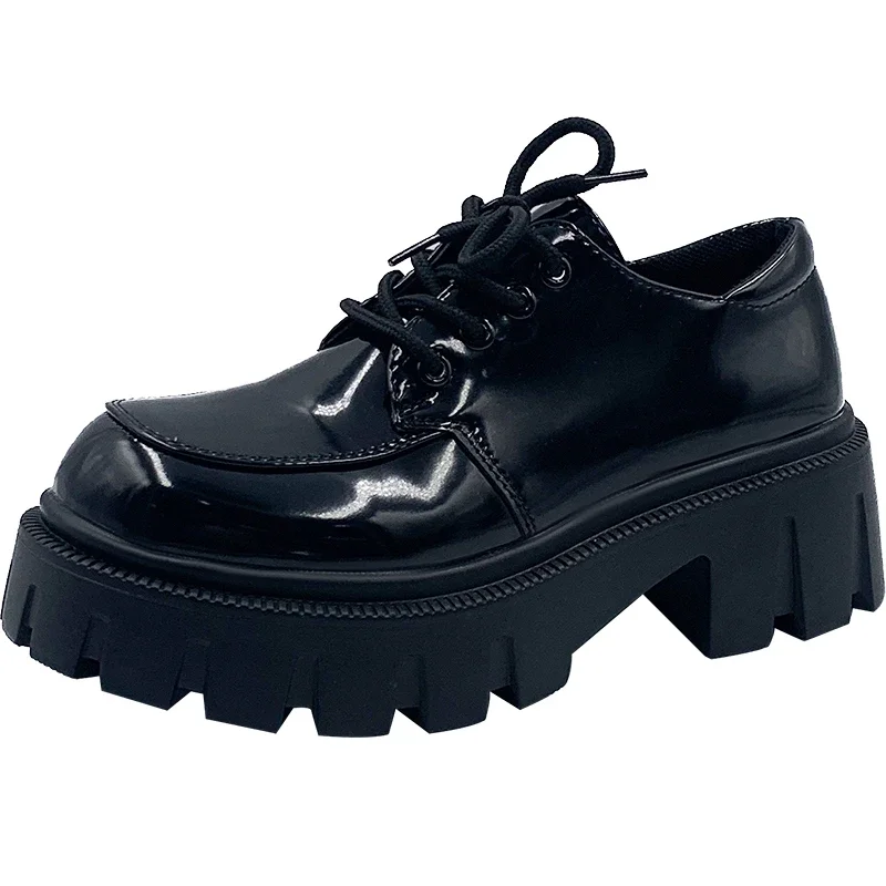 Women's Chunky Sneakers Square Heel Shoes High Head 2022 New