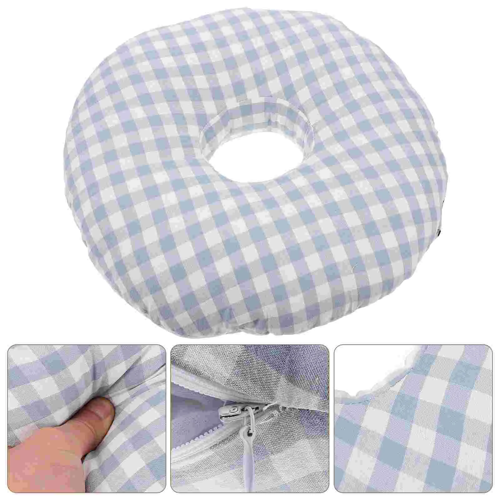 

Single Hole Ear Pillow Piercing Side Sleeping with Doughnut Protective Donut for