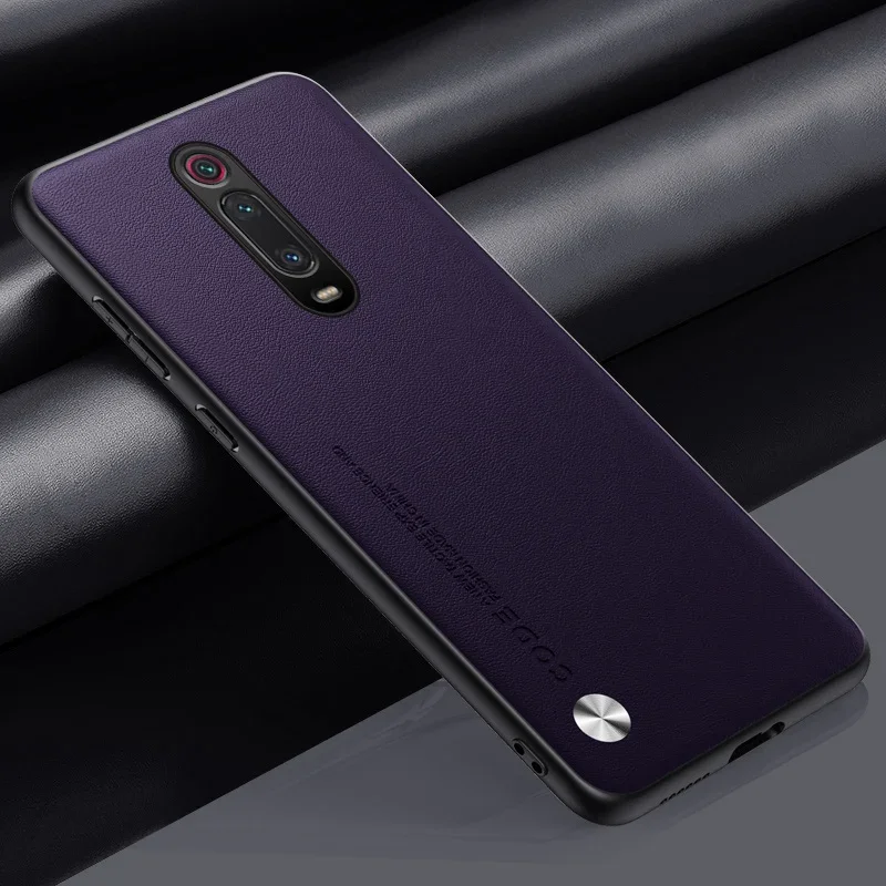 Luxury PU Leather Matte Shockproof Phone Case - Silicone Protection Cover