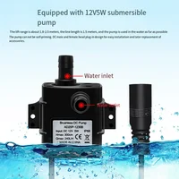 Pompe à eau solaire 12V, pompe submersible pour filtration et oxygénation de bassin à poissons, idéale pour aquarium extérieur et réservoir d'eau. 5