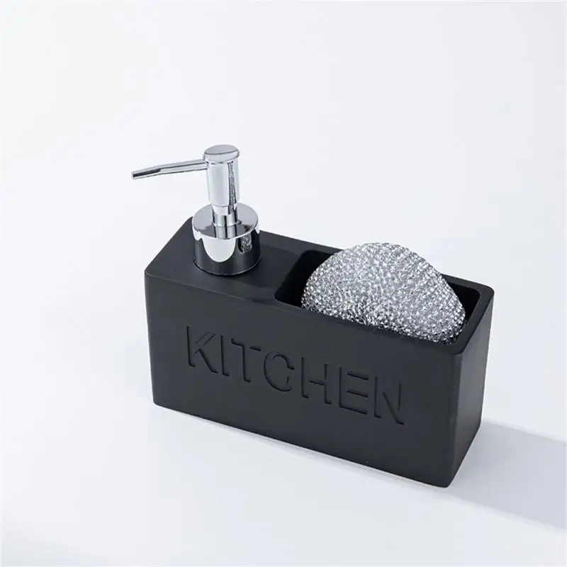 Modern kitchen accessories Soap Dispenser Set Liquid hand soap dispenser pump bottle brushes Holds and Stores Sponges Scrubbers 2
