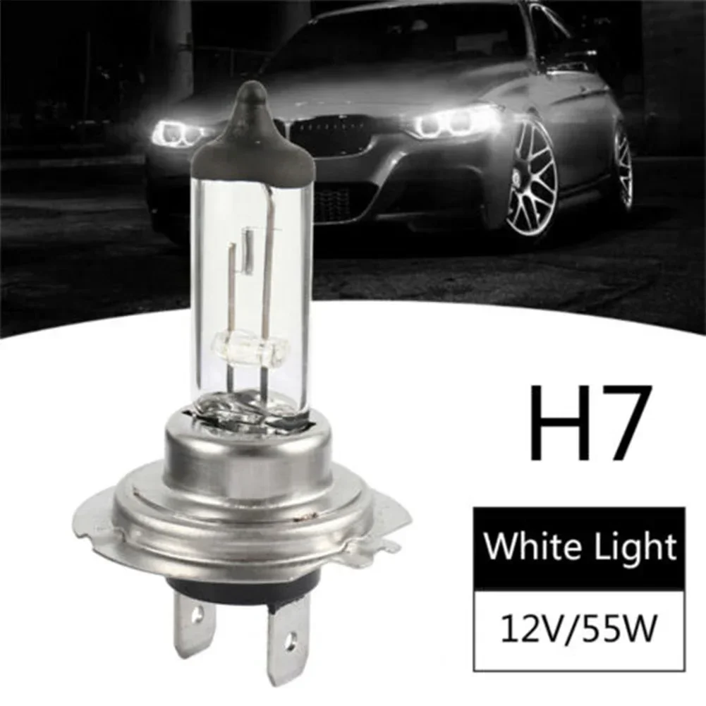 

10PCS H7 55W 12V Halogen Headlight Bulb Super White Car Light Bulb Headlight High & Low Beam 6000K Automotive Front Headlights