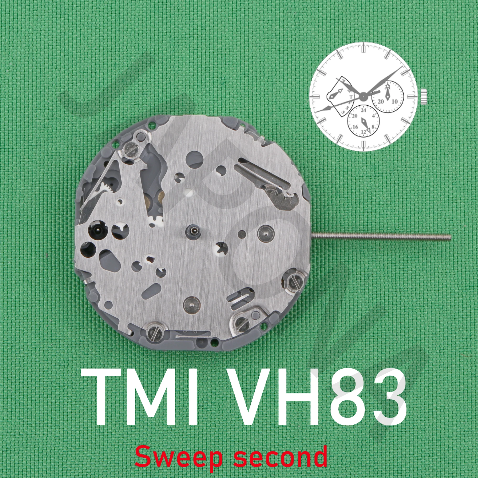 TMI VH83 movement Sweep second Multi-eye (day, date, 24 hr) quartz