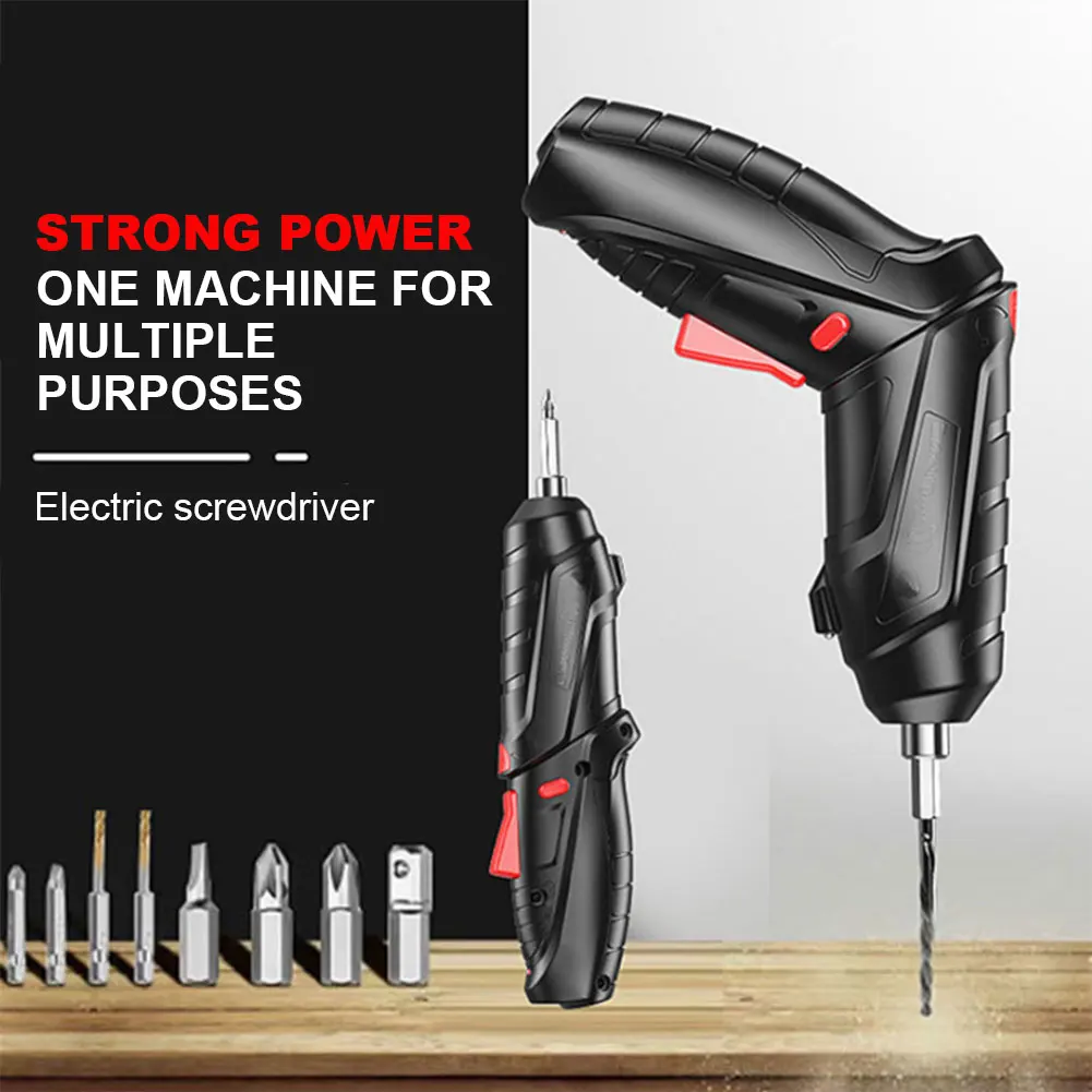 3.6V Electric Screw Driver Rechargeable Electric Power Screwdriver Set LED Lighting Mini Electric Screwdriver for Home Use Tool