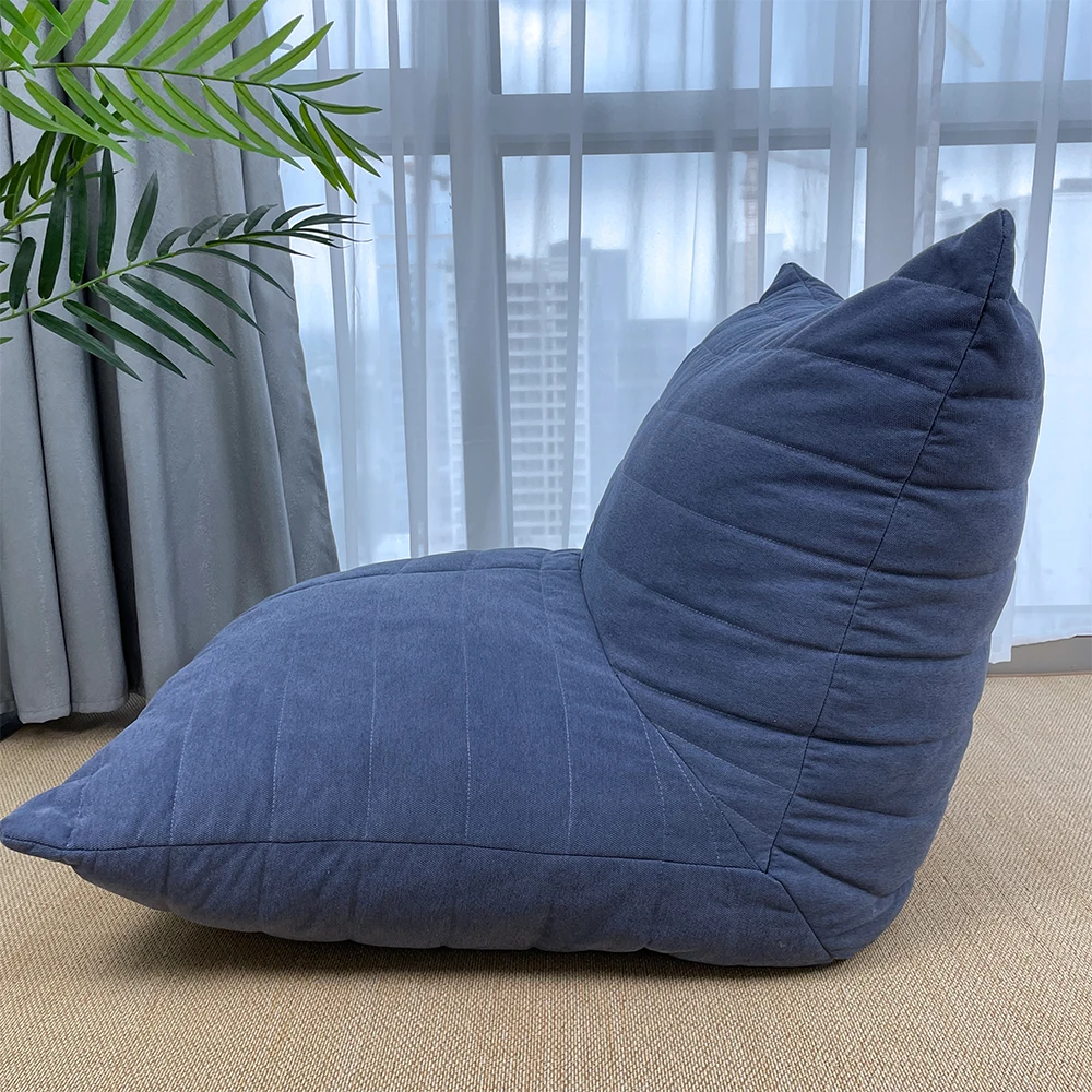 Indoor furniture modern design bean bag chair soft comfortable lazy sofa high quality customizable adult sofa lounge