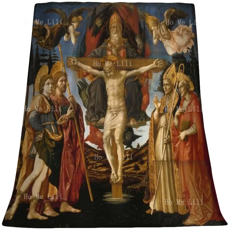 

The Altar Of The Father Son Altarpiece Of Church Personalized Blanket Suitable For All Seasons