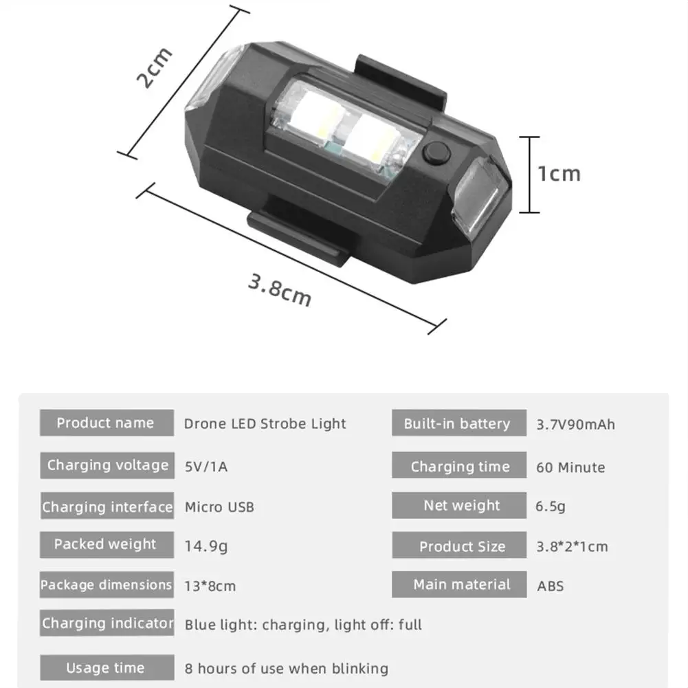 Drone Strobe Blinklicht Nacht Flug 3 farben 9 modi Signal Warnung Lampe  Motorrad Zubehör Kompatibel Für Dji MINI/2/SE - AliExpress