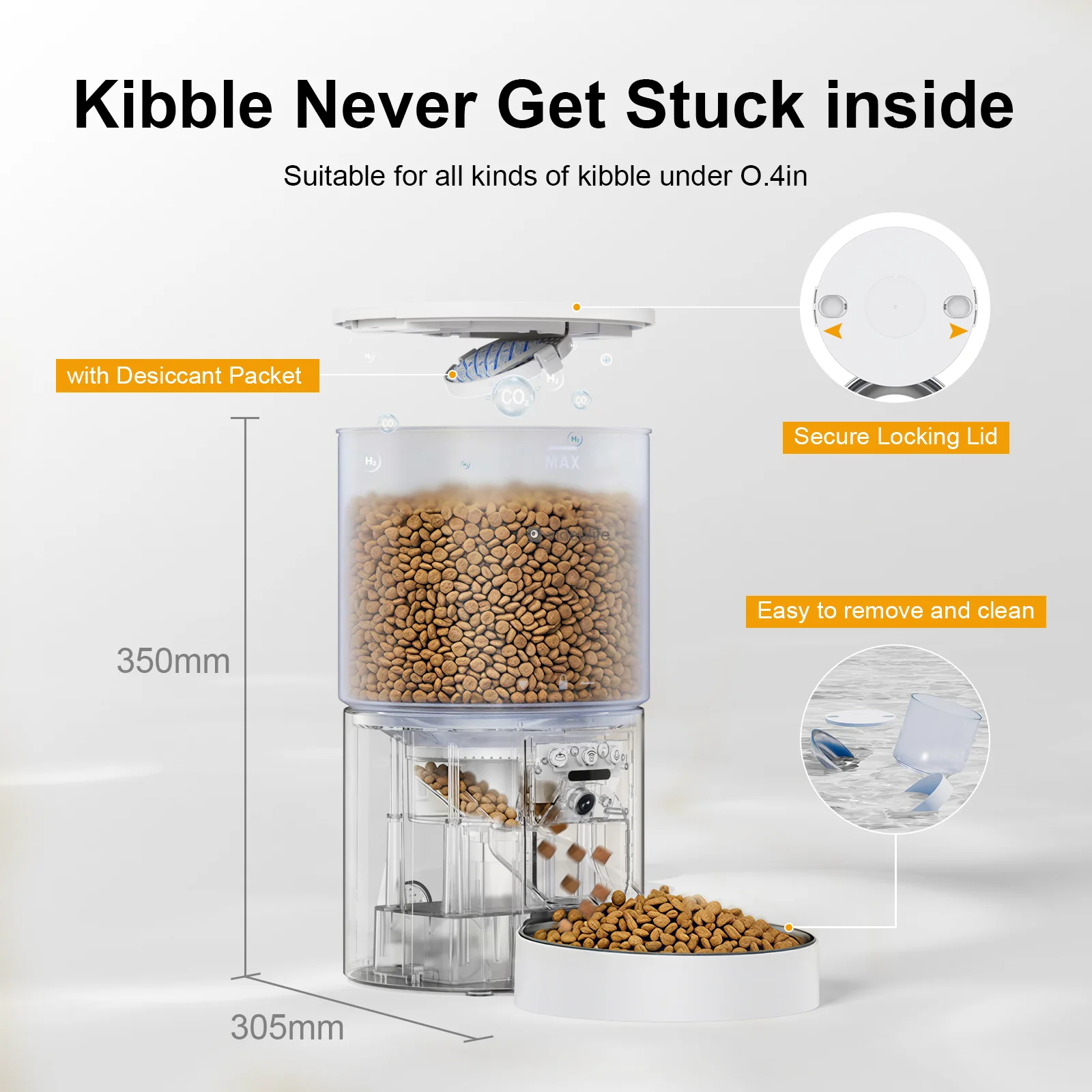 Videolife Automatic Cat Feeder With Camera Video Cat Food Dispenser Pet Smart Voice Recorder Remote Control Auto Feeder For Cat 6