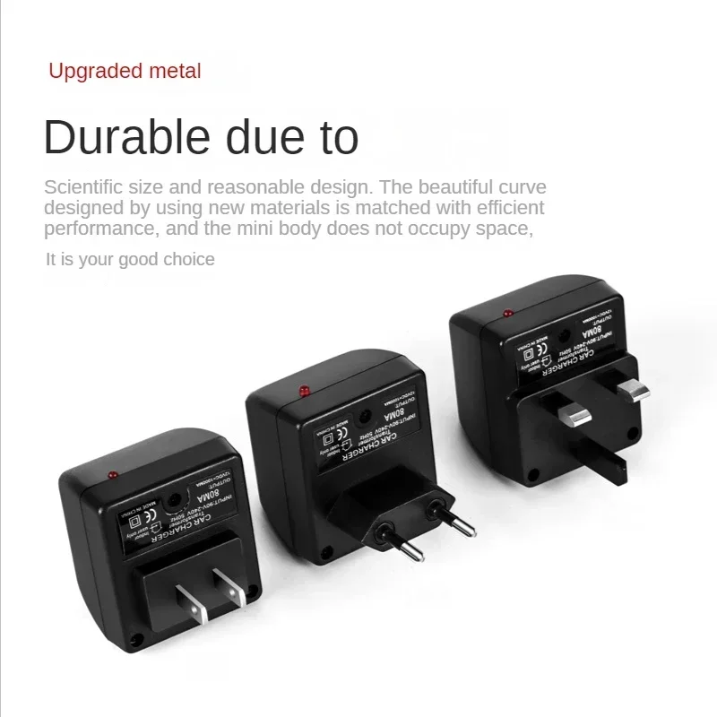 AC Adapter with Car Socket Auto Charger EU Plug 220V AC To 12V DC for Car Electronic Devices Auto Accessories Home Use - 2