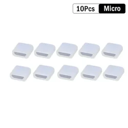Silicone Anti - Dust Plugs for Charging Ports - Universal Cover Caps for USB and Charging Cables (10Pcs Micro USB)
