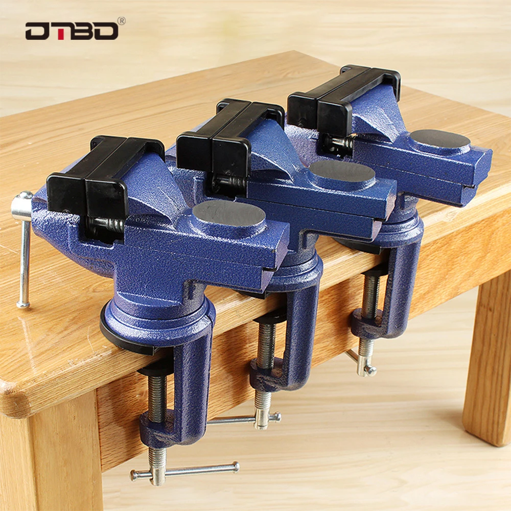 

30mm/60mm Bench Vise Jaw Width 60mm 360 Degree Swivel Cast Iron Tabletop Vice Multifunctional Heavy Clamp