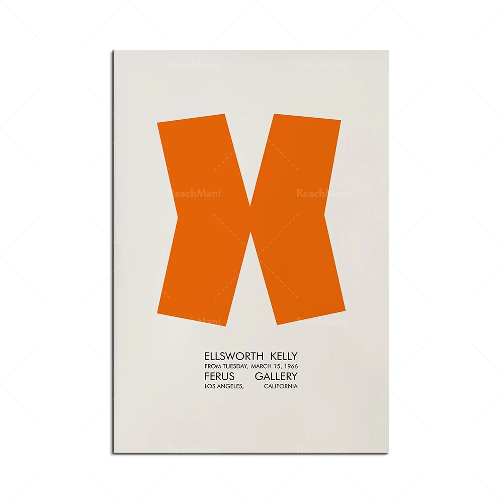 Ellsworth Kelly - MoMA Exhibition Poster - Mid-Century Minimalist