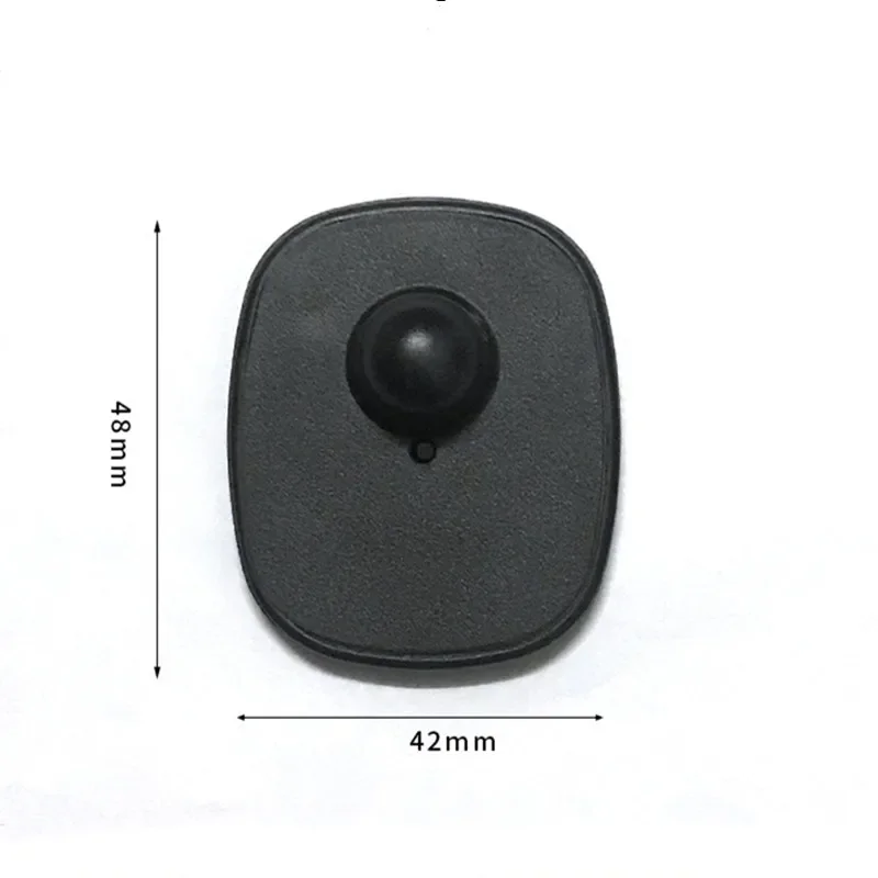 100PCS RF 8.2MHz Mini Square EAS Hard Security Tags w Pins Anti-Theft Clothing Protection for Retail Garment Shops Supermarkets