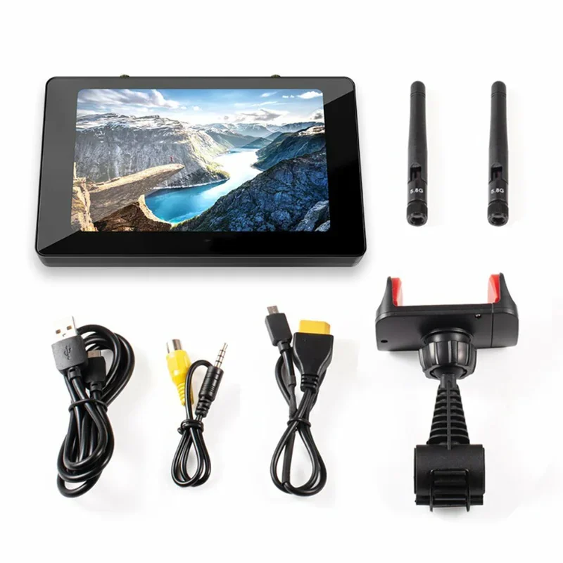 Moniteur FPV 5.8G 5 Pouces avec Récepteur Diversité et Batterie 4000mAh