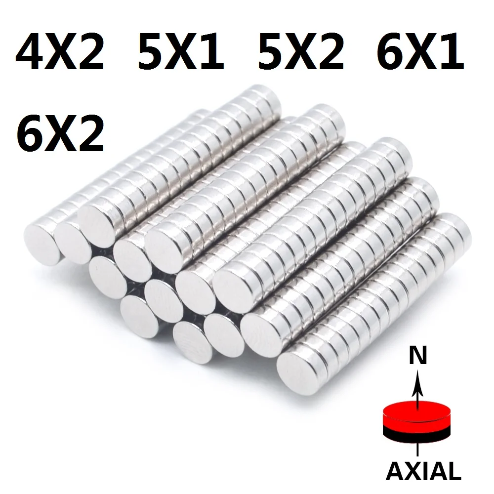 

5/20/40/80Pcs 5x2 6x1 6x2 4x2 5x1 Neodymium Magnet NdFeB Round Super Powerful Strong Permanent Magnetic imanes Disc 4x1 5x3 NEW