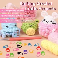 50/200/500pcs Knitting Crochet Tool, Locking Marking Buckle, Small Ring Pin, Sweater Counter, Plastic Counting Buckle 4