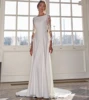 Simple Long Sleeve Wedding Dress Floor Length A-Line Robe De Mariee Customzie For Women Bridal Gowns Elegant vestido de novia 4