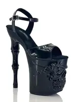 IDEAL MA 20cm Steel Pipe Dance High Heels Skull Sole Stage Model Walk Show Sandals Performance High Heels 1