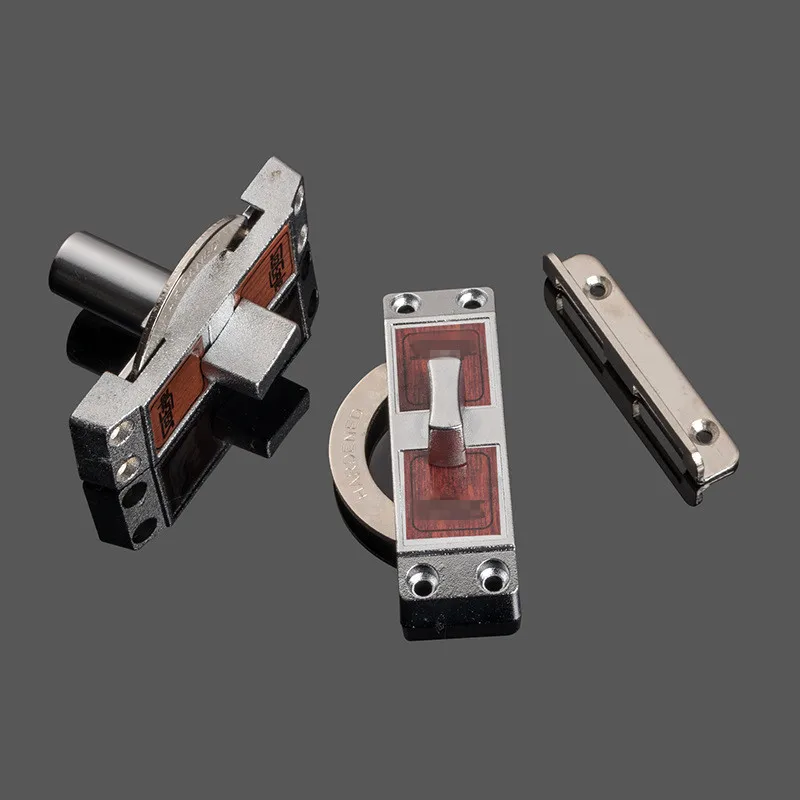 Single Side Sliding Door Hook Cam Latch Safety Lock Zinc Alloy Lock Push Pull Sliding Door with Key