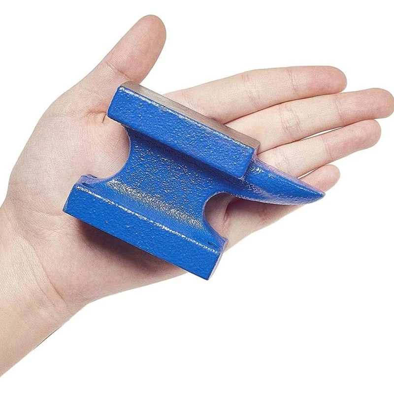 W0YA Mini Iron Angle Anvil for BENCH Block Round Horn Anvil Jewelers Gold Strike Tool for Jewelry Making Forge Tools Equipmen