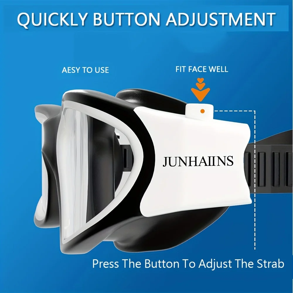Swimming Goggles Anti-Fog And Anti-Ultraviolet Silicone Tape PC Quick Adjustment Anti-Skid Tape Adult Swim Accessories