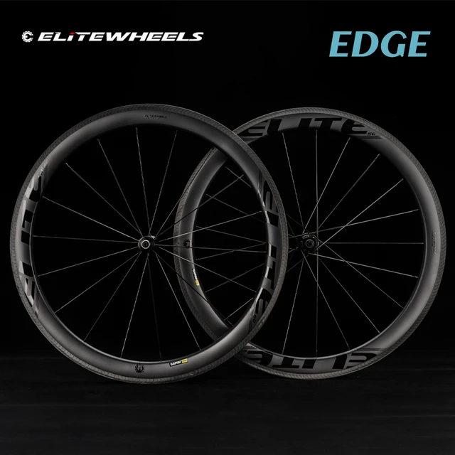 ELITEWHEELS EDGE Road Bicycle Carbon Wheelset Ultralight 1291g 40