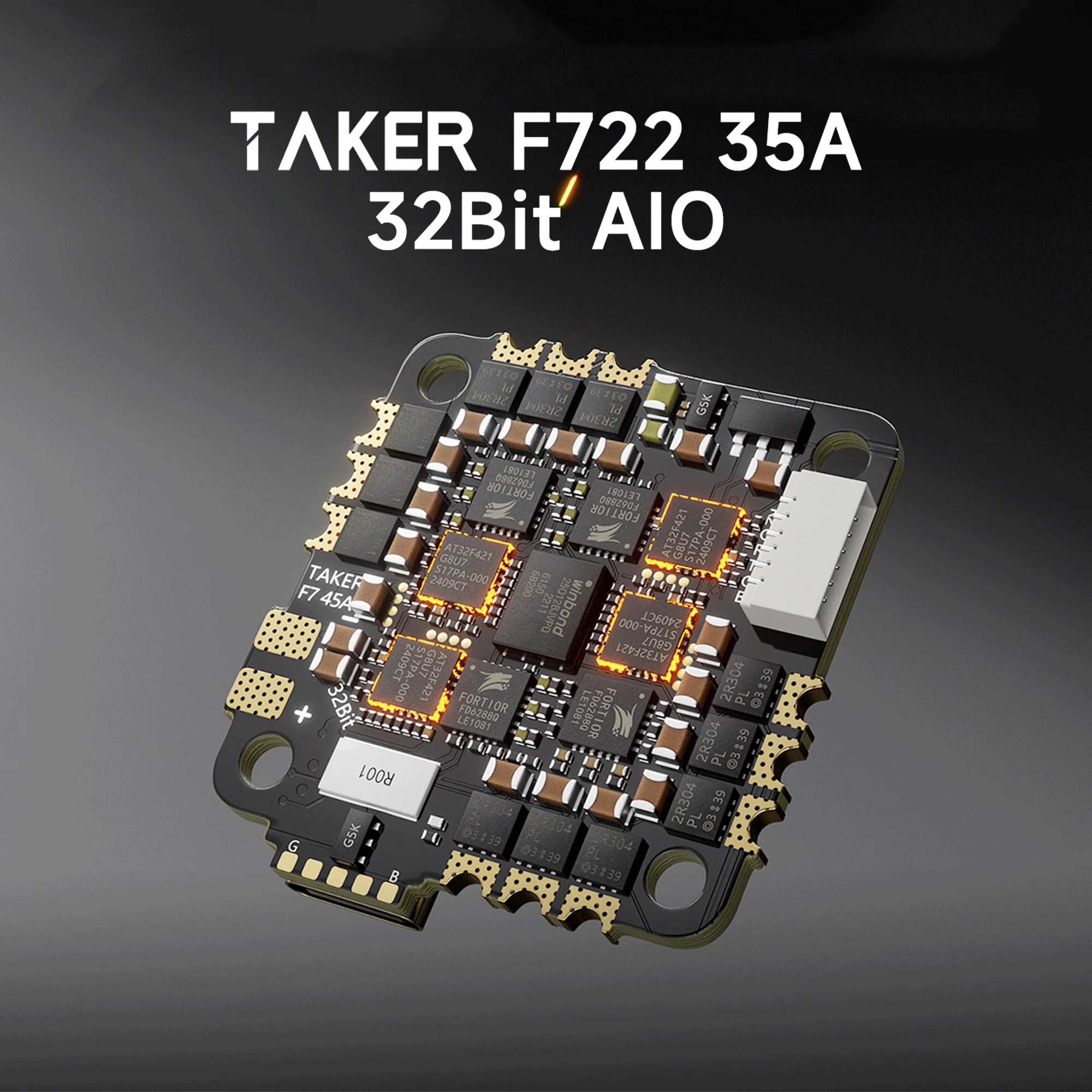 GEPRC TAKER F722 35A 32Bit AIO 2~6S DIY RC FPV for Cinebot25 V2 Quadcopter Replacement Accessories Parts