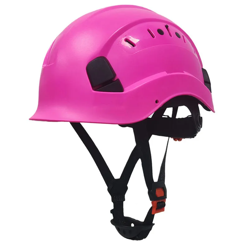 Casco Duro Casco Seguro para la Construcción Antiimpacto Ventilado Rojo con  Faro Y Gafas Medio Casco Aerodinámico para Adultos Casco de Rescate para  Bombero Minero